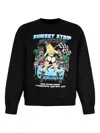 Local Authority Graphic-print Crew-neck Sweatshirt In Black