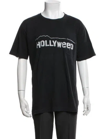 Pre-owned Local Authority Graphic Print Crew Neck T-shirt In Black