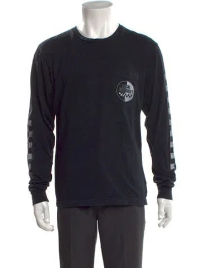 Pre-owned Local Authority Graphic Print Crew Neck T-shirt In Black