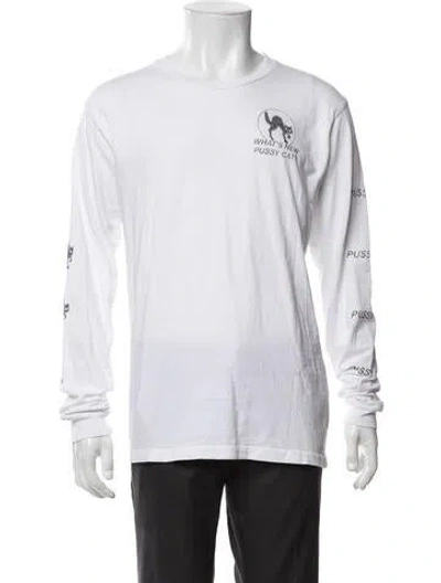 Pre-owned Local Authority Graphic Print Crew Neck T-shirt In White