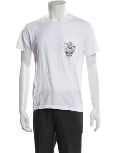 Pre-owned Local Authority Graphic Print Crew Neck T-shirt In White