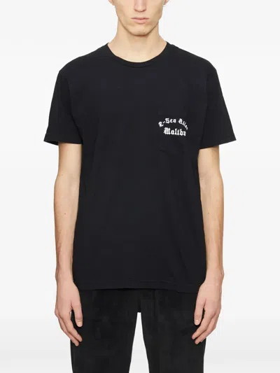 Local Authority Pocket-graphic T-shirt In Black