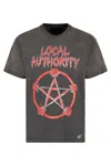 Local Authority Graphic-printed Cotton T-shirt In Gray