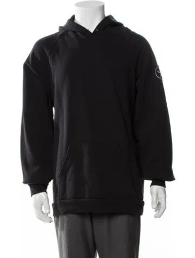 Pre-owned Local Authority V-neck Long Sleeve Hoodie In Blue