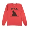Local Authority X Don't Trust Anyone Crooke Long Sleeve T-shirt - Red In Pink