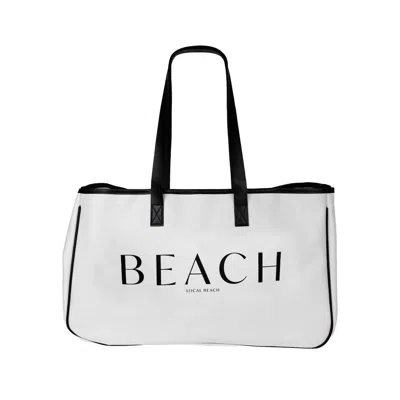 Local Beach Beach Tote Bag In White