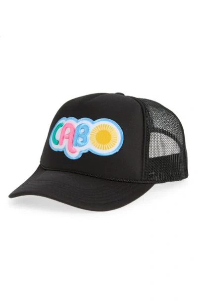 Local Beach Cabo Patch Trucker Hat In Black