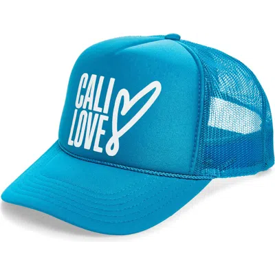 Local Beach Cali Love Trucker Hat In Blue