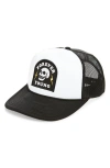Local Beach Forever Young Patch Trucker Hat In White
