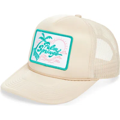 Local Beach Palm Springs Trucker Hat In Neutral
