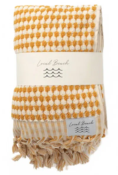 Local Beach Riviera Pool Towel In Gold