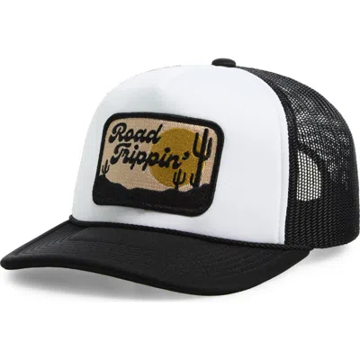 Local Beach Road Trippin' Patch Snapback Trucker Hat In Black