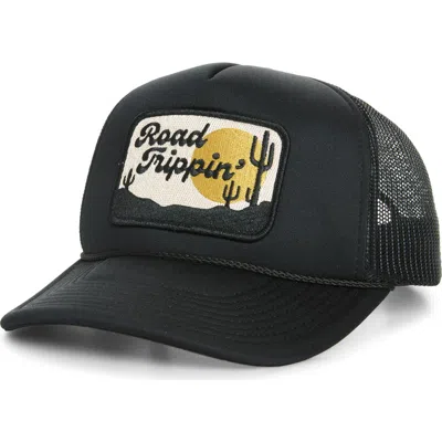 Local Beach Road Trippin' Patch Trucker Hat In Black