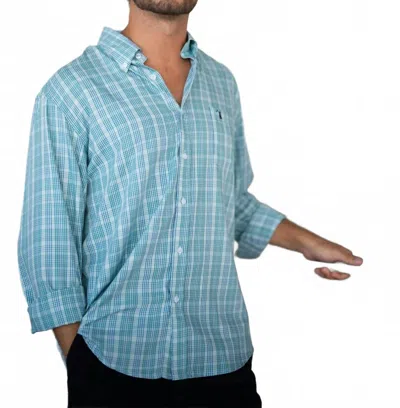 Local Boy Outfitters Bailey Dress Shirt In Blue/clover In Black