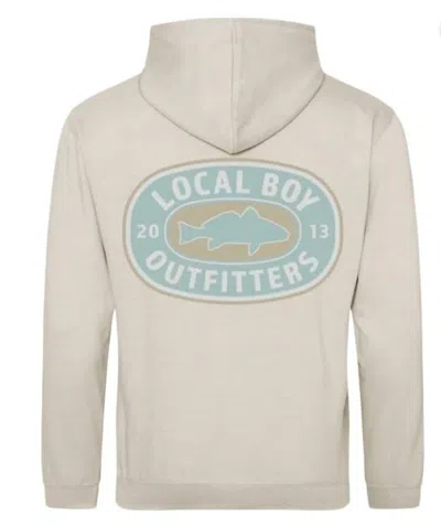 Local Boy Outfitters Men's Brushwood Hoodie - Sandy Red In Natural Stone In Beige