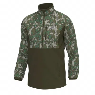 Local Boy Outfitters Men's Fielder Quarter-zip Pullover In Mossy Oak Greenleaf