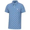 Local Boy Outfitters Men's Old Fashioned Polo In Dirty Myrtle In Blue
