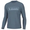 Local Boy Outfitters Men's Poly Fleece Crew Top In Slate In Blue
