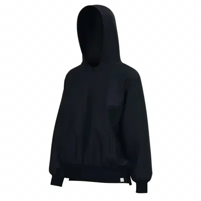 Local Boy Outfitters Men's Velvet Fleece Zip Hoodie In Black In Blue