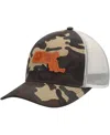 Local Crowns Men's  Camo Massachusetts Icon Woodland State Patch Trucker Snapback Hat In Camo