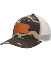 Local Crowns Men's  Camo Pennsylvania Icon Woodland State Patch Trucker Snapback Hat In Camo