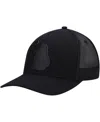 Local Crowns Men's  Michigan Blackout State Patch Trucker Snapback Hat In Black