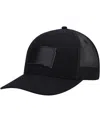 Local Crowns Men's  South Dakota Blackout State Patch Trucker Snapback Hat In Black