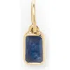 Local Eclectic Baguette Cut Birthstone Charm In Blue