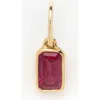 Local Eclectic Baguette Cut Birthstone Charm In Gold