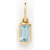 Local Eclectic Baguette Cut Birthstone Charm In Gold