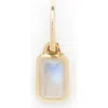 Local Eclectic Baguette Cut Birthstone Charm In Gold
