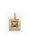 Local Eclectic I Love You Statement Charm In Gold
