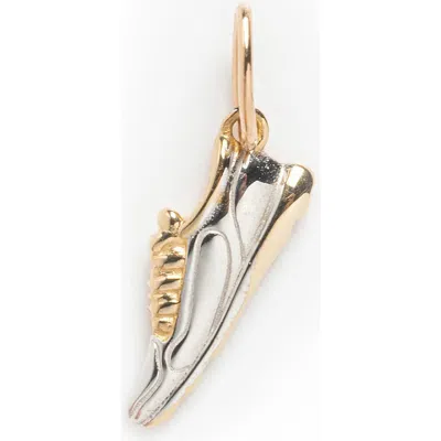 Local Eclectic Marathon Shoe Celebration Charm In Gold