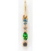 Local Eclectic Semiprecious Stone Initial Charm In Multi