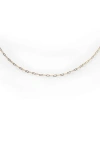 Local Eclectic Solid Gold Delicate Paper Clip Chain Necklace In Gold