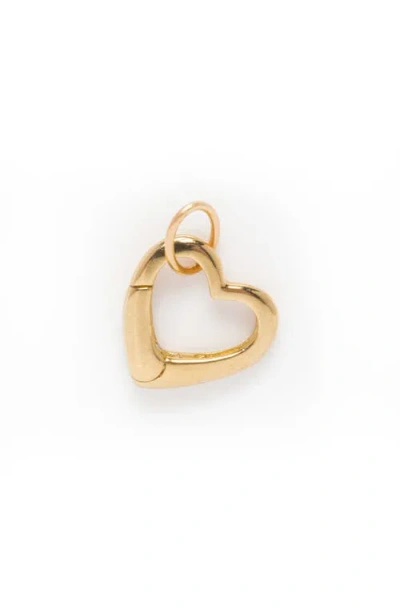Local Eclectic Solid Gold Heart Charm Clip