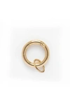 Local Eclectic Solid Gold Round Charm Clip In Gold