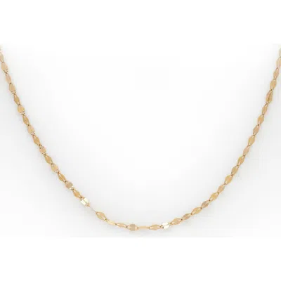 Local Eclectic Solid Gold Sparkle Link Chain Necklace