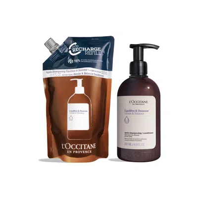 L'occitane - Gentle & Balance Conditioner + Refill 33.8 In White