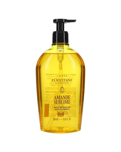 L'occitane 16.9oz Almond Shower Oil In Transparent