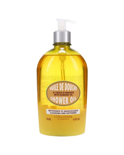 L'occitane 16.9oz Almond Shower Oil In Transparent