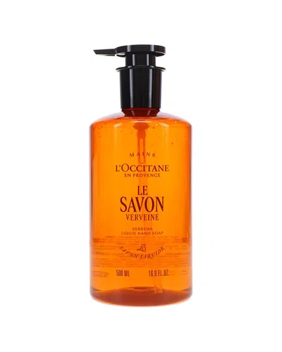 L'occitane 16.9oz Le Savon Verveine Verbena Liquid Hand Soap In Transparent