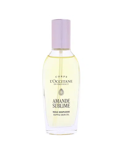 L'occitane 3.3oz Almond Sublime Body Oil In Yellow