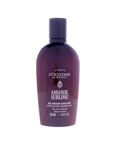 L'occitane 8.4oz Almond Sublime Exfoliating Shower Gel In Purple