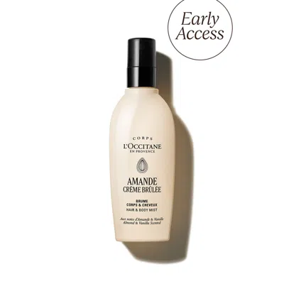 L'occitane Almond Crème Brûlée Hair & Body Mist In Transparent