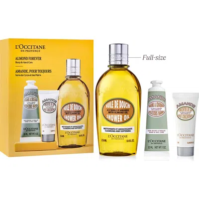 L'occitane Almond Forever Gift Set (nordstrom Exclusive) $49 Value In Transparent