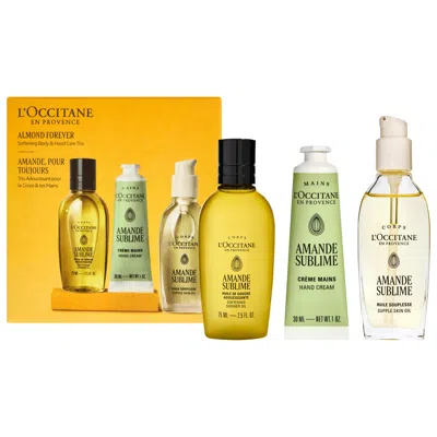 L'occitane Almond Forever Hand & Body Gift Set In Transparent