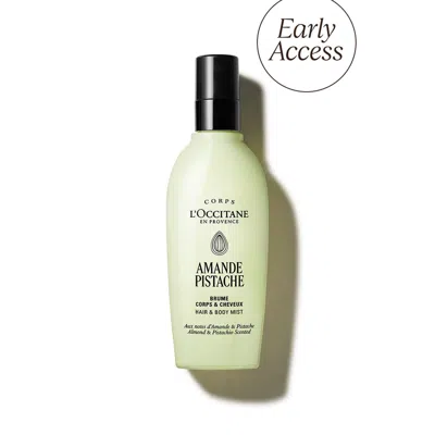 L'occitane Almond Pistachio Hair & Body Mist In Transparent