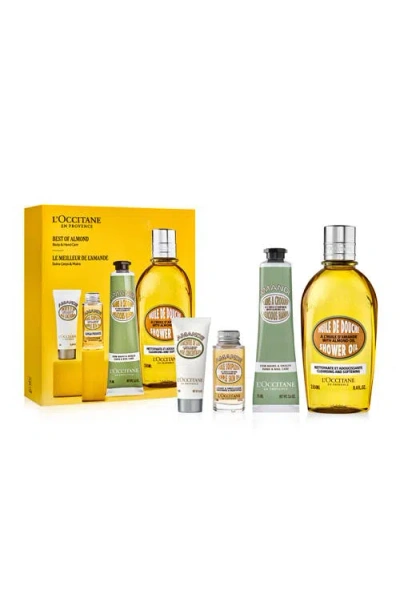 L'occitane Best Of Almond Gift Set $74.50 Value In Transparent