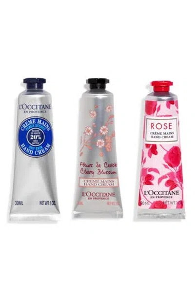 L'occitane Best Provence Hand Cream Trio In Transparent